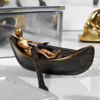 Βάρκα με κωπηλάτη no70123 www.nauticalgifts.gr